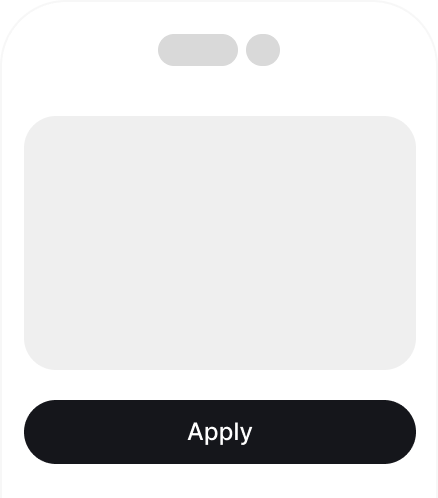 mobile lease application mockup